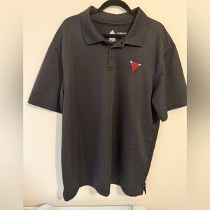 Men's Chicago Bulls adidas Black Polo